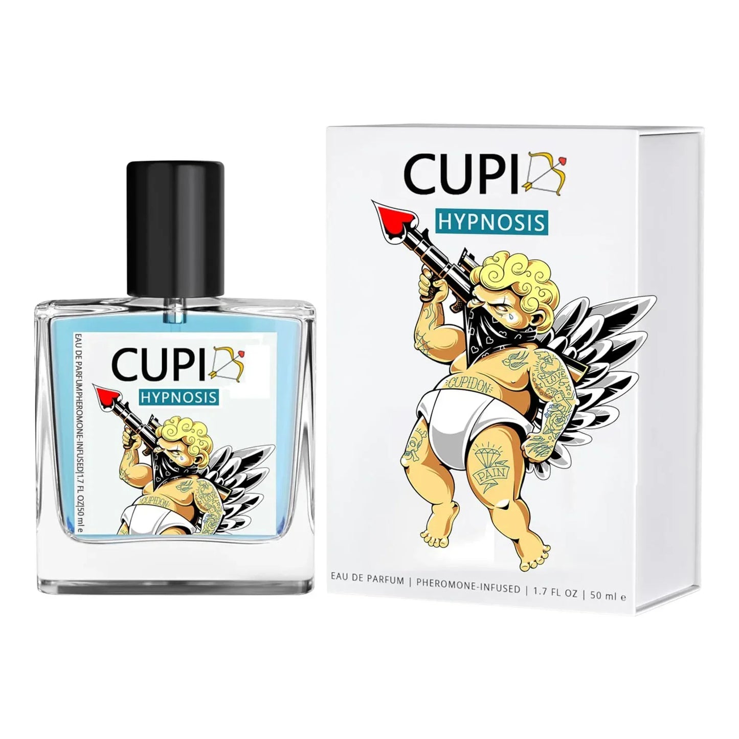 50ML Cupid Hypnosis Perfume Long Lasting Pheromone Fragrance Perfume Cologne for Men and Women Light  Cologne Fragrance