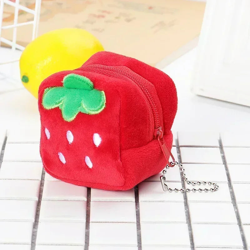 Animal Shape Plush Coin purse Headphone Bag Zipper Money Duck Women Coin Wallet Bag Kawai Card Key Money Coin Purse Bags Gift