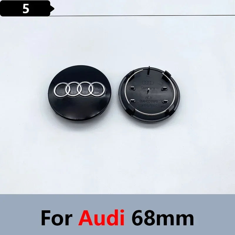 4pcs 60mm 61mm 68mm 69mm Car Styling Wheel Center Cap Hub Covers Badge 4B0601170 For Audi A3 A4 A5 A6 A7 A8 S4 S6 Accessories