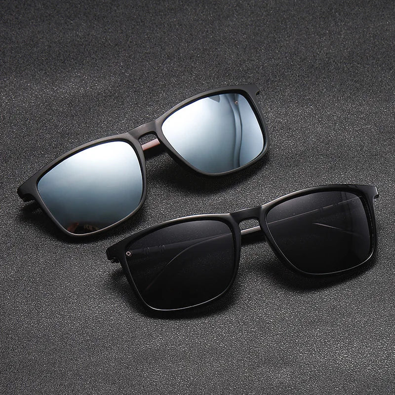 Outdoor Driving Sunglasses Popular Square Large Frame Sun Glasses Classic Polarized Glasses Men Women Fishing Glasses