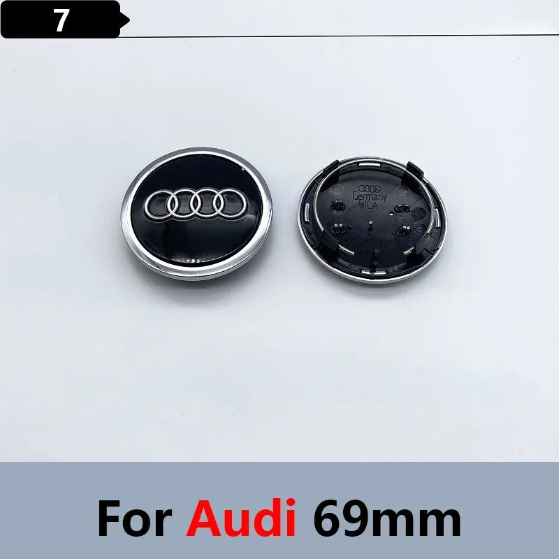 4pcs 60mm 61mm 68mm 69mm Car Styling Wheel Center Cap Hub Covers Badge 4B0601170 For Audi A3 A4 A5 A6 A7 A8 S4 S6 Accessories