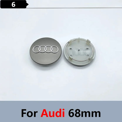 4pcs 60mm 61mm 68mm 69mm Car Styling Wheel Center Cap Hub Covers Badge 4B0601170 For Audi A3 A4 A5 A6 A7 A8 S4 S6 Accessories