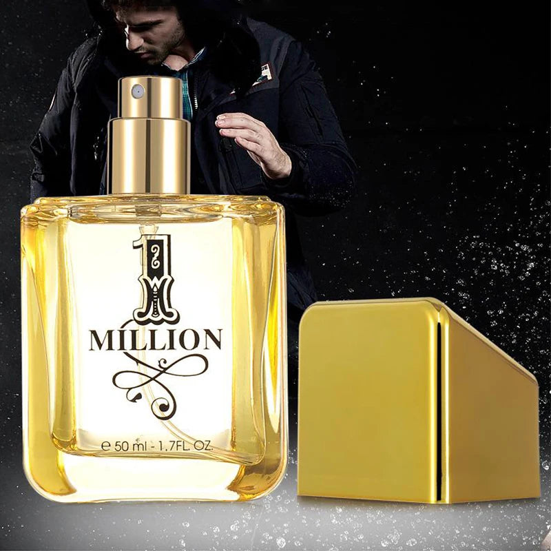 Hot Million Gold Perfume Soft Golden Millionaire Men's Seductive Leather Notes Best Valentine's Day Gift For Men And Women 100ml