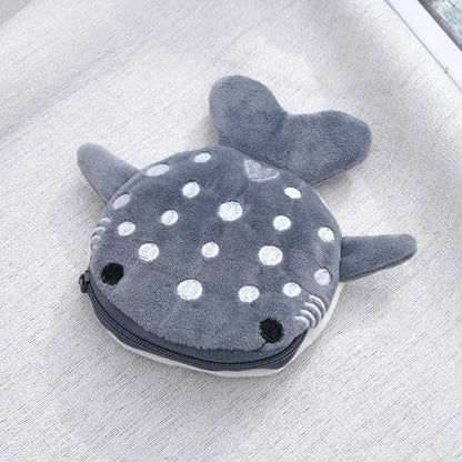 Animal Shape Plush Coin purse Headphone Bag Zipper Money Duck Women Coin Wallet Bag Kawai Card Key Money Coin Purse Bags Gift