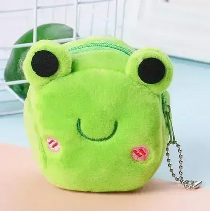 Animal Shape Plush Coin purse Headphone Bag Zipper Money Duck Women Coin Wallet Bag Kawai Card Key Money Coin Purse Bags Gift