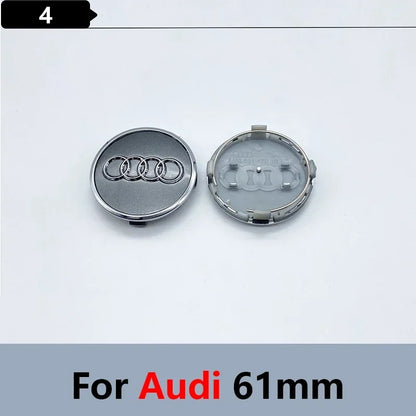 4pcs 60mm 61mm 68mm 69mm Car Styling Wheel Center Cap Hub Covers Badge 4B0601170 For Audi A3 A4 A5 A6 A7 A8 S4 S6 Accessories