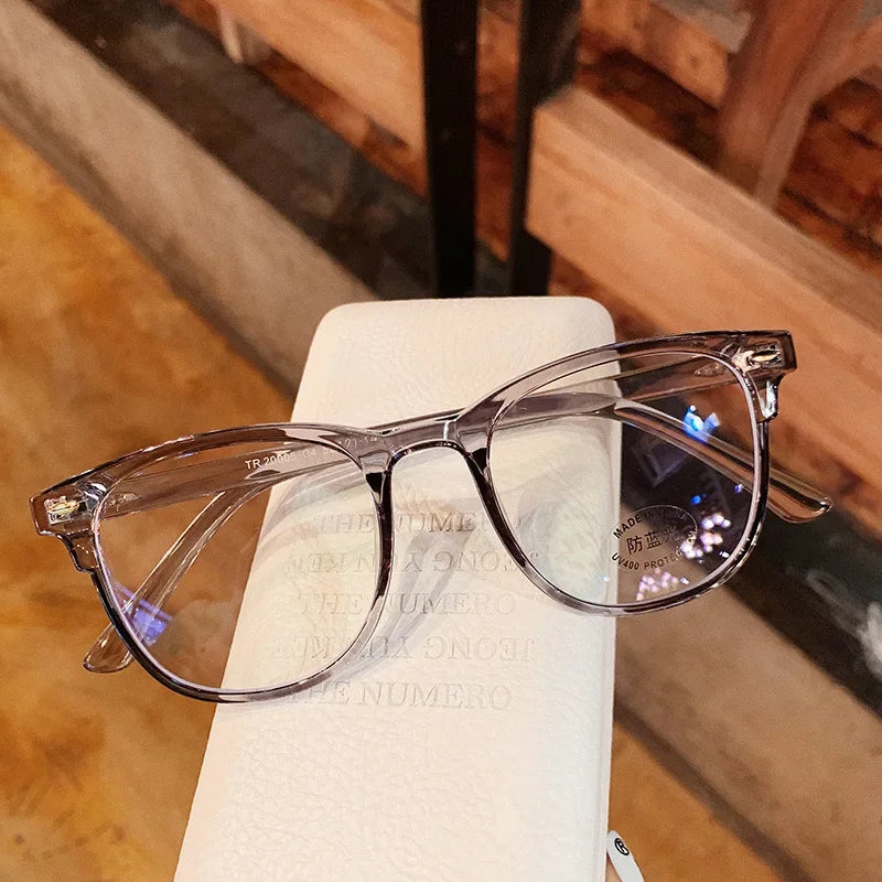 Anti Blue Light Computer Myopia Glasses Women Men Ultralight Clear Transparent Nearsight Eye Glasses Diopter -1.0 -3.0