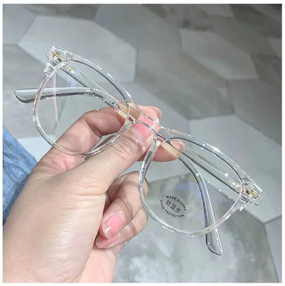 Anti Blue Light Computer Myopia Glasses Women Men Ultralight Clear Transparent Nearsight Eye Glasses Diopter -1.0 -3.0