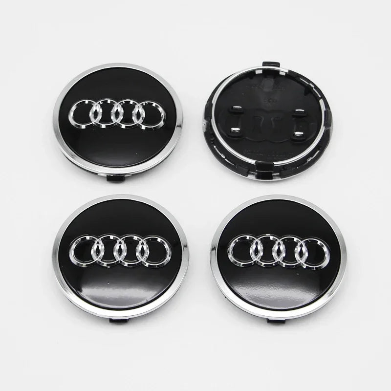 4pcs 60mm 61mm 68mm 69mm Car Styling Wheel Center Cap Hub Covers Badge 4B0601170 For Audi A3 A4 A5 A6 A7 A8 S4 S6 Accessories