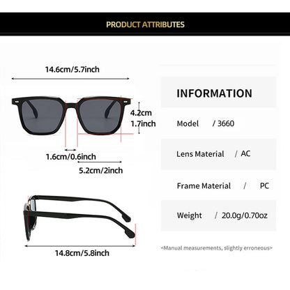 2024 Fashion New Sunglasses Men High Quality Retro Square Sunglasses Women Retro Sunglasses Women Classic Oculos De Sol Feminino