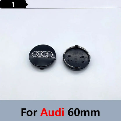 4pcs 60mm 61mm 68mm 69mm Car Styling Wheel Center Cap Hub Covers Badge 4B0601170 For Audi A3 A4 A5 A6 A7 A8 S4 S6 Accessories